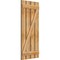 Ekena Millwork Spaced Board-n-Batten Shutters w/Z-Bar, Rough Sawn Western Red Cedar, 23W x 52H, PR RBS06Z23X052RWR - alternate 2